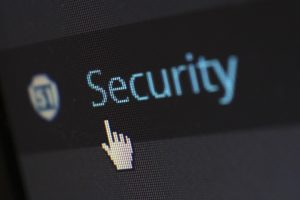 An icon on the computer that says Security