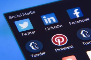 An image of all social media logos